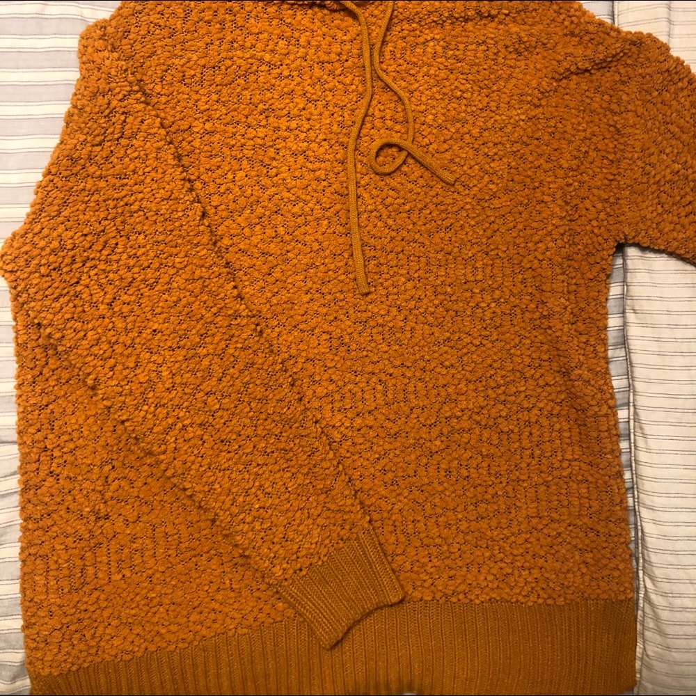 Rust Orange POPCORN pullover/hoodie.🍂🍃🥰